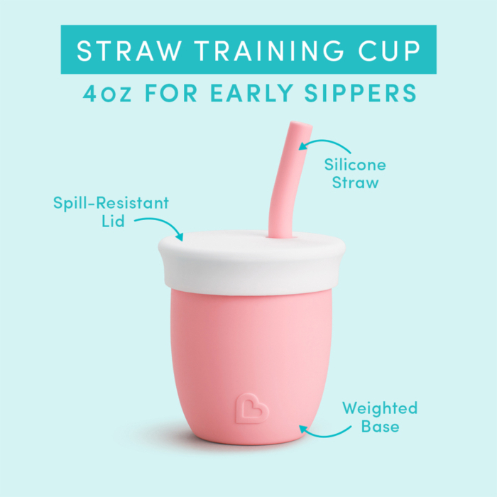 C'est Silicone! Training Cup with Straw, 4oz/118ml