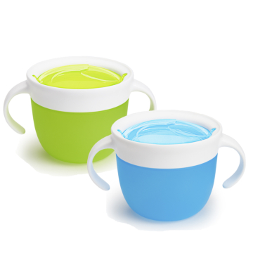 Snack™ Baby & Toddler Snack Catcher - Blue & Green, 2 Pack  