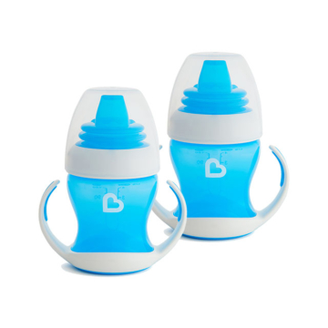Gentle™ Baby Transition Trainer Cup, 4oz/118ml - Blue, 2 Pack