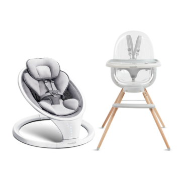 Baby Swing & Cloud High Chair Bundle