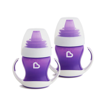 Gentle™ Baby Transition Trainer Cup, 4oz/118ml - Purple, 2 Pack